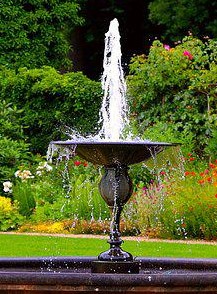 fountain to distract view