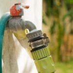 outdoor faucet with hose